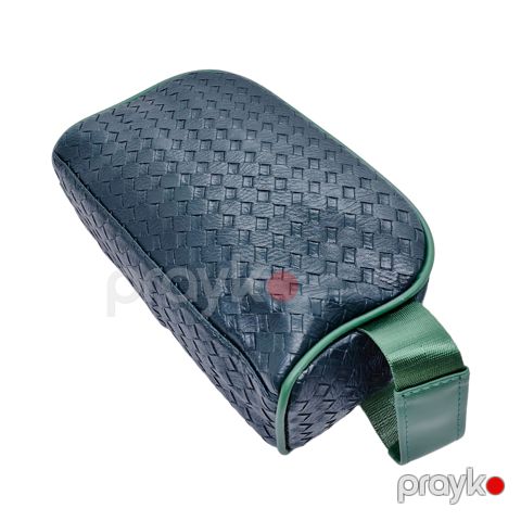 Kosmetik çanta 22x14 sm, süni dəri/yaşıl — Bakı