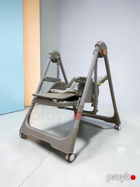 Uşaq yedizdirmə oturacağı, metal/plastik, boz — Bakı