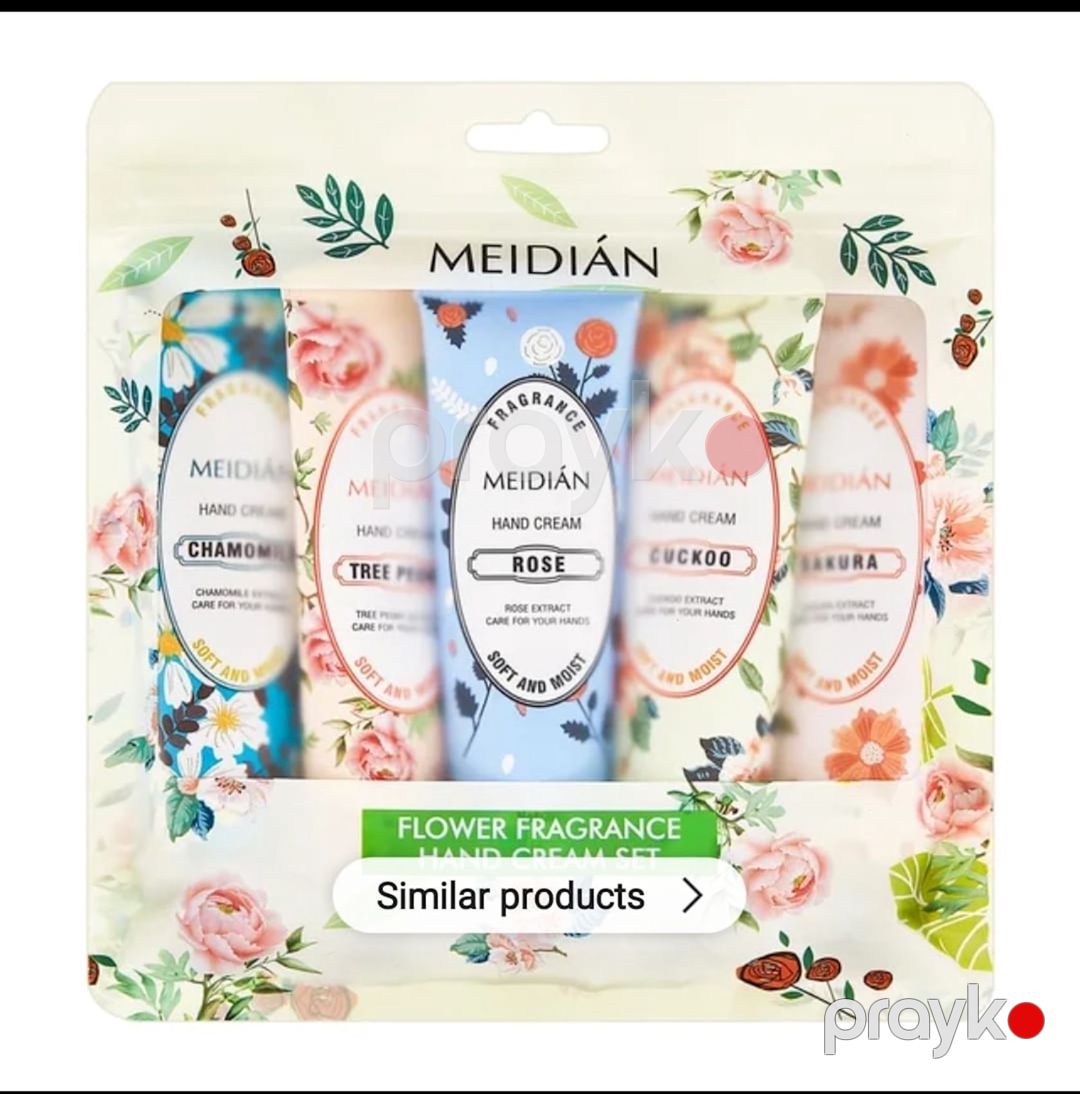 Əl üçün krem dəsti Meidian Flower Fragrance 5x30 q — Mallar, Bakı (2)