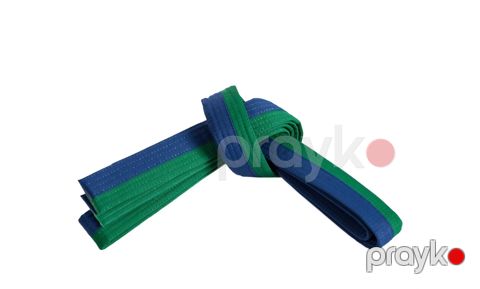 Kimano üçün kəmər Taekwondo Blue/Green 250 sm — Bakı