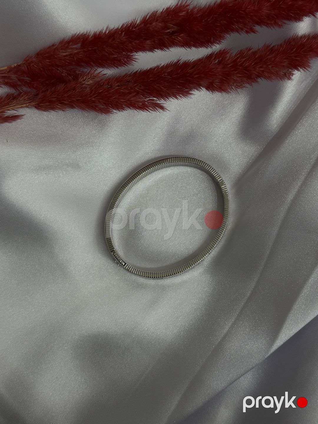 Qadınlar üçün qolbaq 11559, paslanmayan polad, gümüşü — Mallar, Bakı (2)