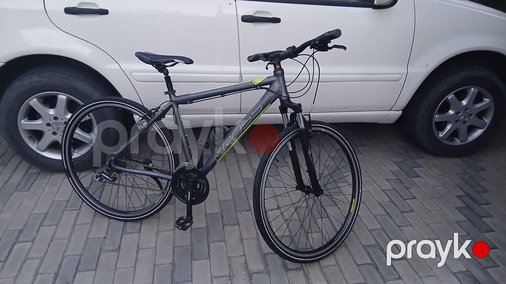 Kross Evado 3.0 hibrid velosipedi - Çərçivə: yüngül alüminium, daxili — Yol velosipedləri, Mehdiabad (5)