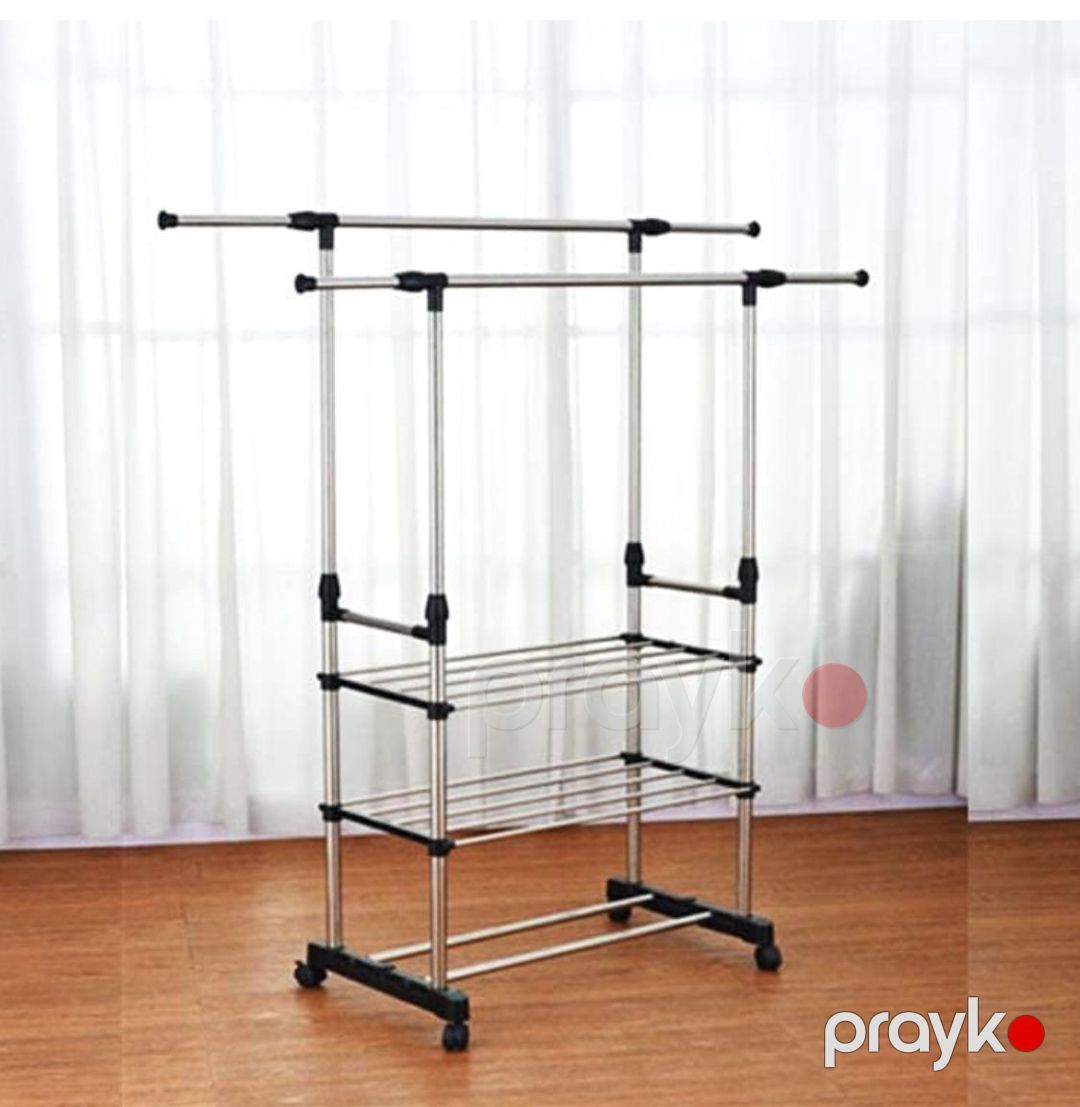 Çox funksiyalı Asılqan paslanmayan material MH-5611, 145x42x 80 sm, gümüşü — Mallar, Bakı (3)