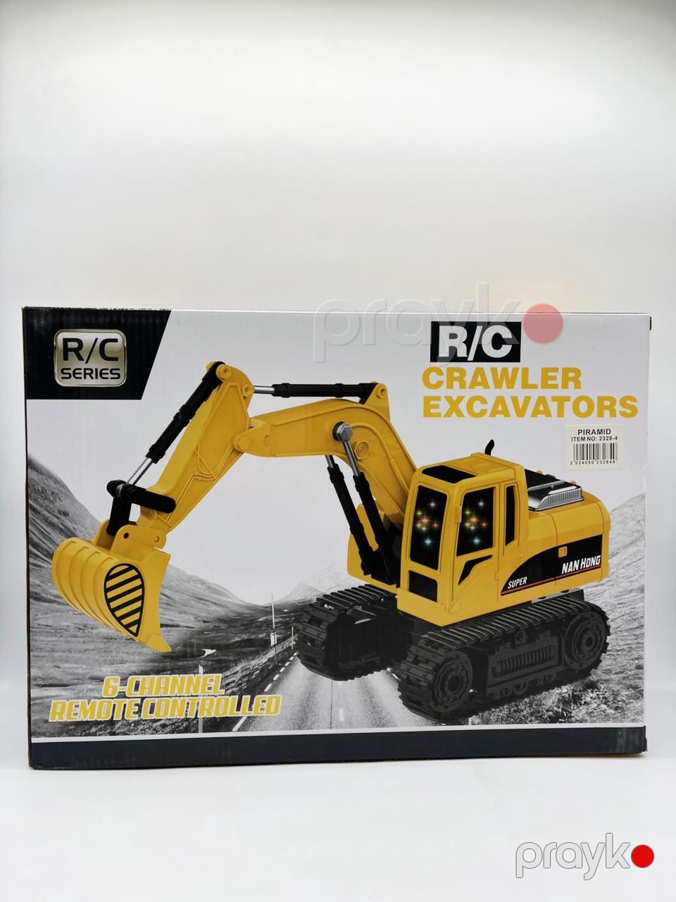 Radio ilə idarə olunan ekskavator, plastik, sarı/qara, 6 yaş — Mallar, Bakı (2)