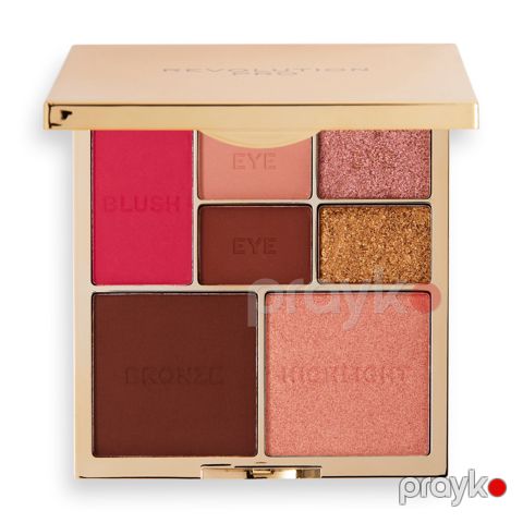 Makiyaj üçün palet Revolution Pro True Love Eye & Cheek Medium-Deep 12 q — Bakı