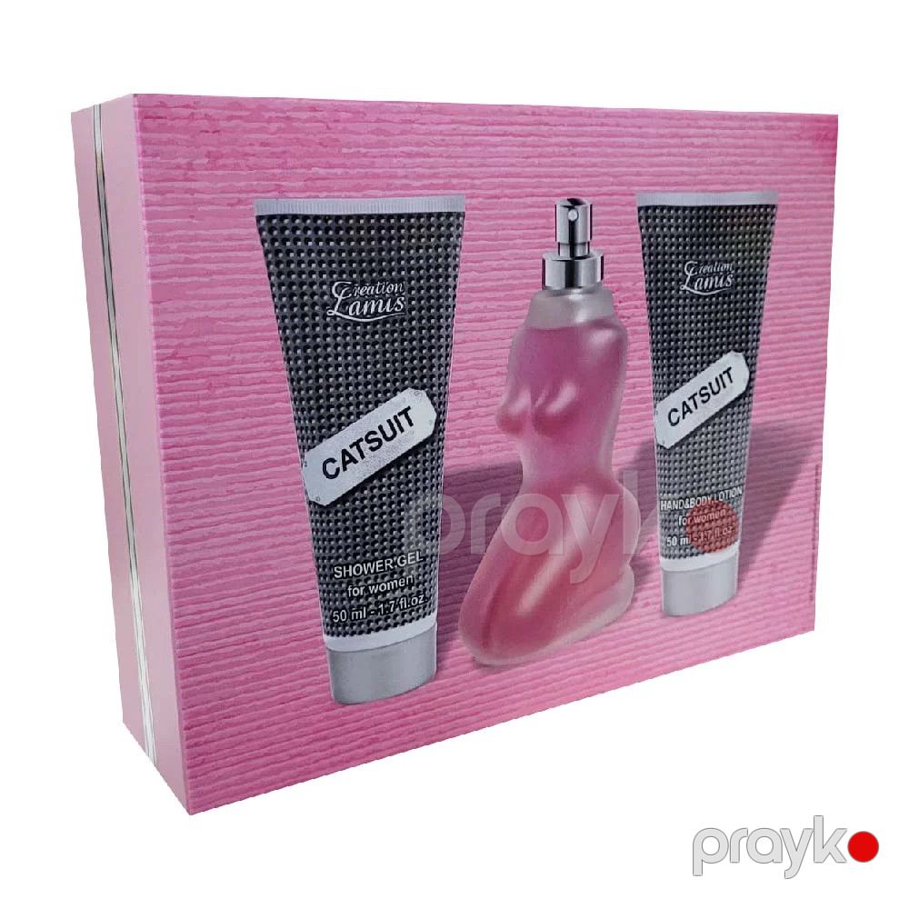 Creation Lamis Catsuit qadınlar üçün ətir dəsti (bədən üçün losyon 50 ml + duş geli 50 ml + ətir suyu 100 ml) — Mallar, Bakı (2)