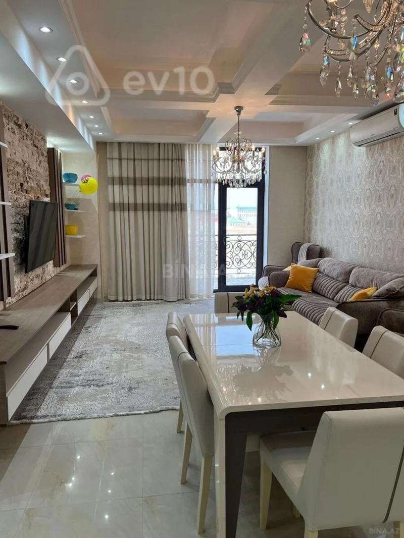 3 otaqlı mənzil, 100 m², Mərkəzi bulvar küç — kirayə — Mənzil, Bakı (2)