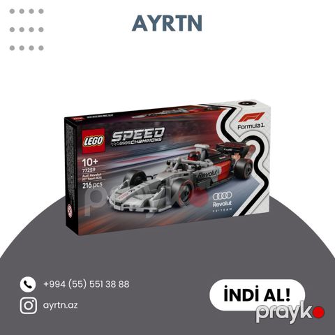 Lego Speed Champions – Audi Revolut F1 Team R26 (77259) - Yaş — Bakı