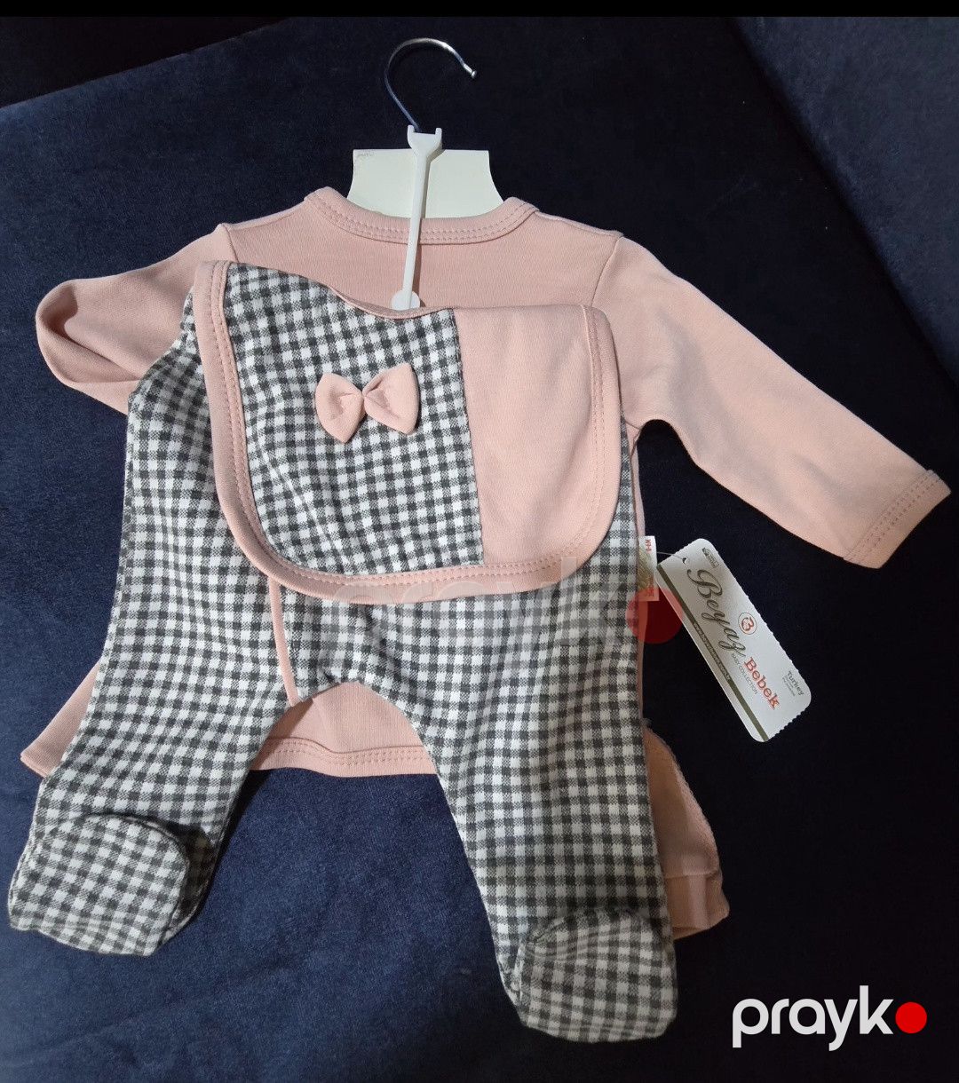 Yenidoğulmuşlar üçün dəst 1962 Organic Biologico, çəhrayı, pambıq, 0-6 ay, 5 parça — Mallar, Bakı (2)