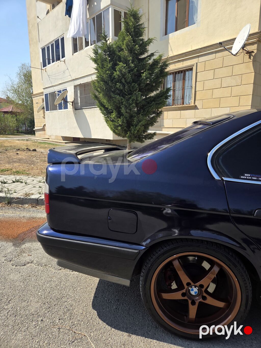 BMW E34 spoyler Schnitzer Fiberglass birebir kopiya — Kuzov hissələri, Sumqayıt (4)