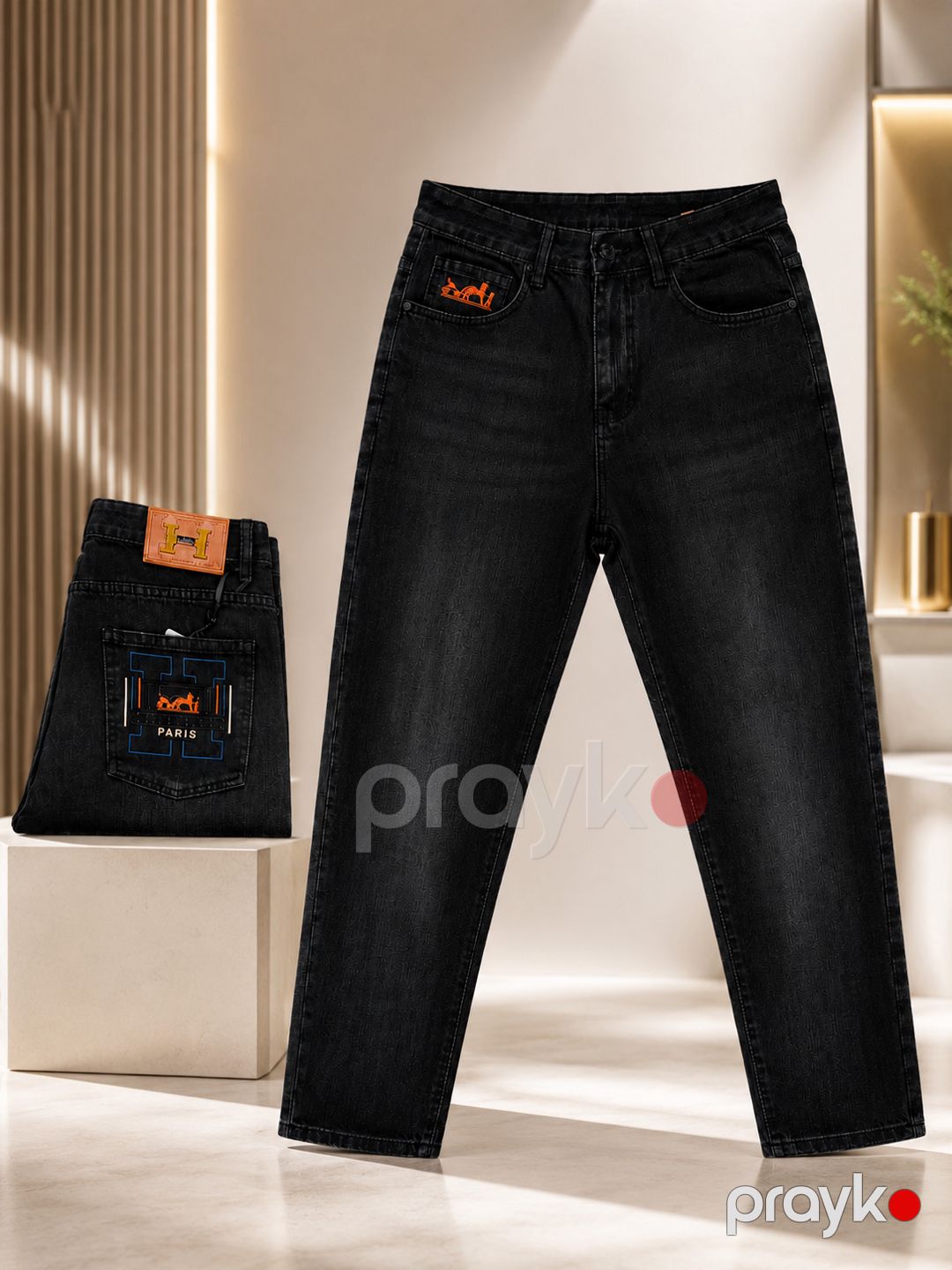 Baggy cins, Tünd boz, Pambıq, ölçü 33 — Mallar, Bakı (2)