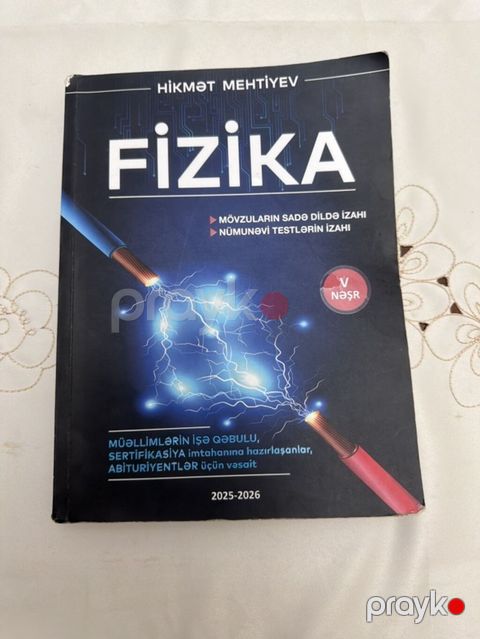 Hikmət Mehtiyev – “Fizika” (V nəşr, 2025–2026) - Mövzuların sadə — Bakı