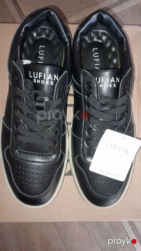 Lufian Shoes kişi krossovkası - Rəng: qara üst, açıq bej/rəngi altlıq