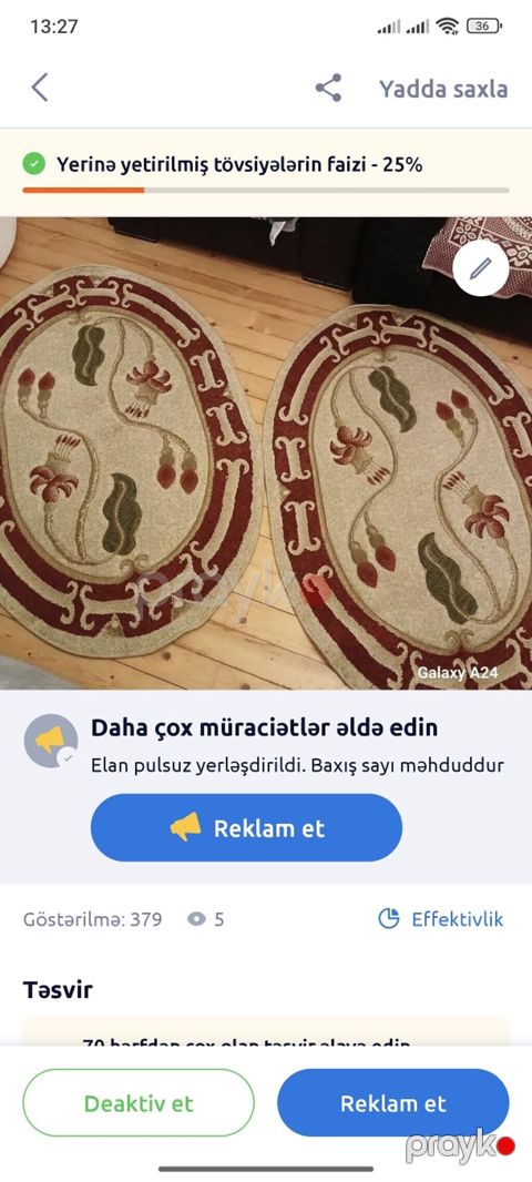 Xalça Kredit yoxdur — Bakı