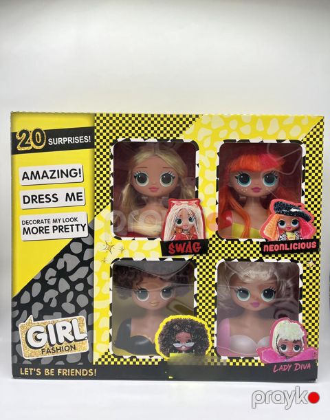 Tors kukla Surprise OMG Styling Head, plastik/rezin, 40 sm, 3+ yaş — Bakı