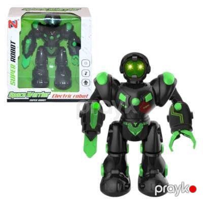 Robot CG-028, işıq və səs effektləri, 3 yaşdan, qara/yaşıl — Bakı