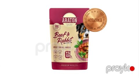 Araton Adult Dog All Breeds with Beef and Rabbit 85 g — Bakı