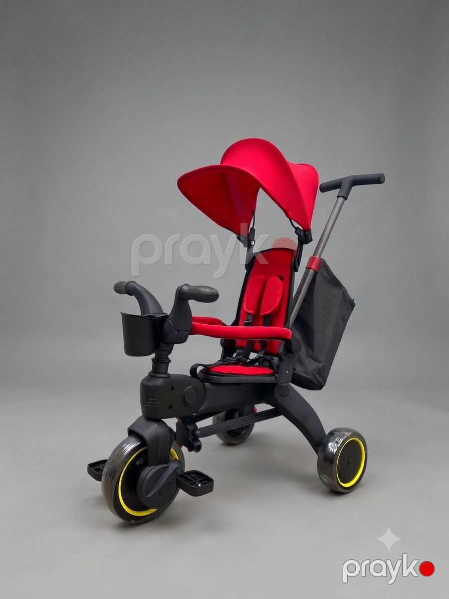 Üçtəkərli velosiped ECO N-1688 Donna, 1-5 yaş, metal/plastik, qırmızı — Mallar, Bakı