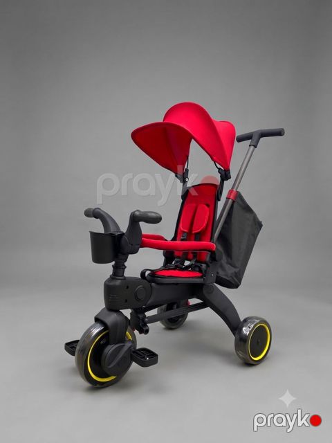 Üçtəkərli velosiped ECO N-1688 Donna, 1-5 yaş, metal/plastik, qırmızı — Bakı