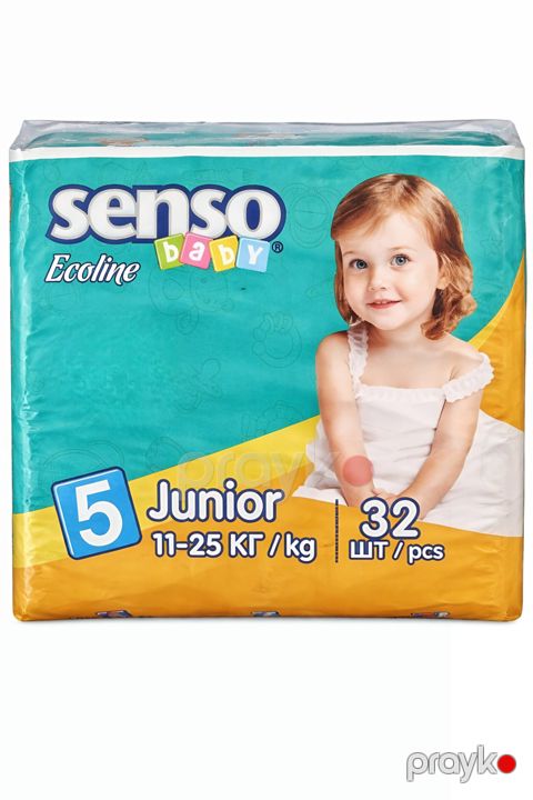 Uşaq bezləri Senso Baby Ecoline, ölçü 5 Junior, 11-25 kq, 32 əd — Bakı