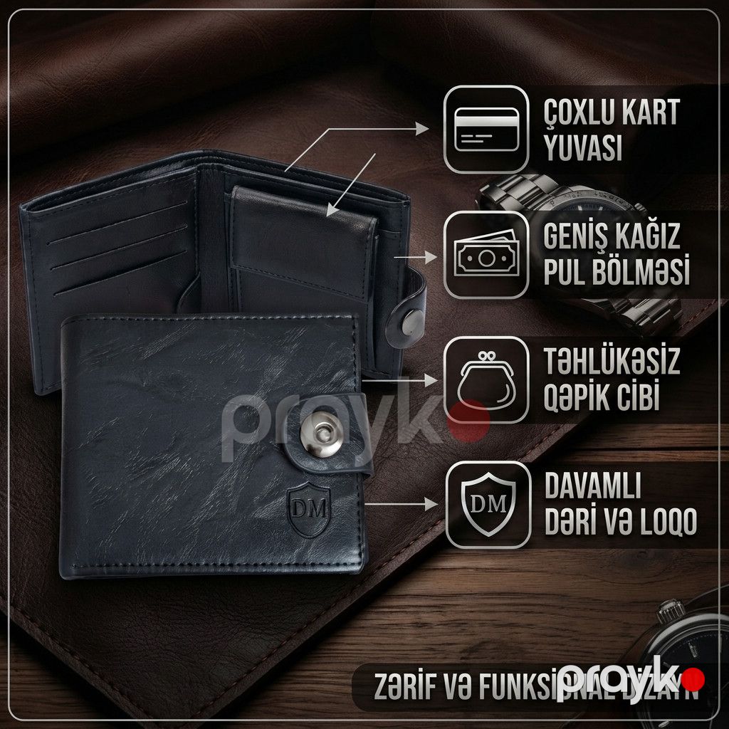 Hədiyyə dəsti kişilər üşün (qol saatı, təsbeh, pulqabı, alışqan) — Mallar, Bakı (2)