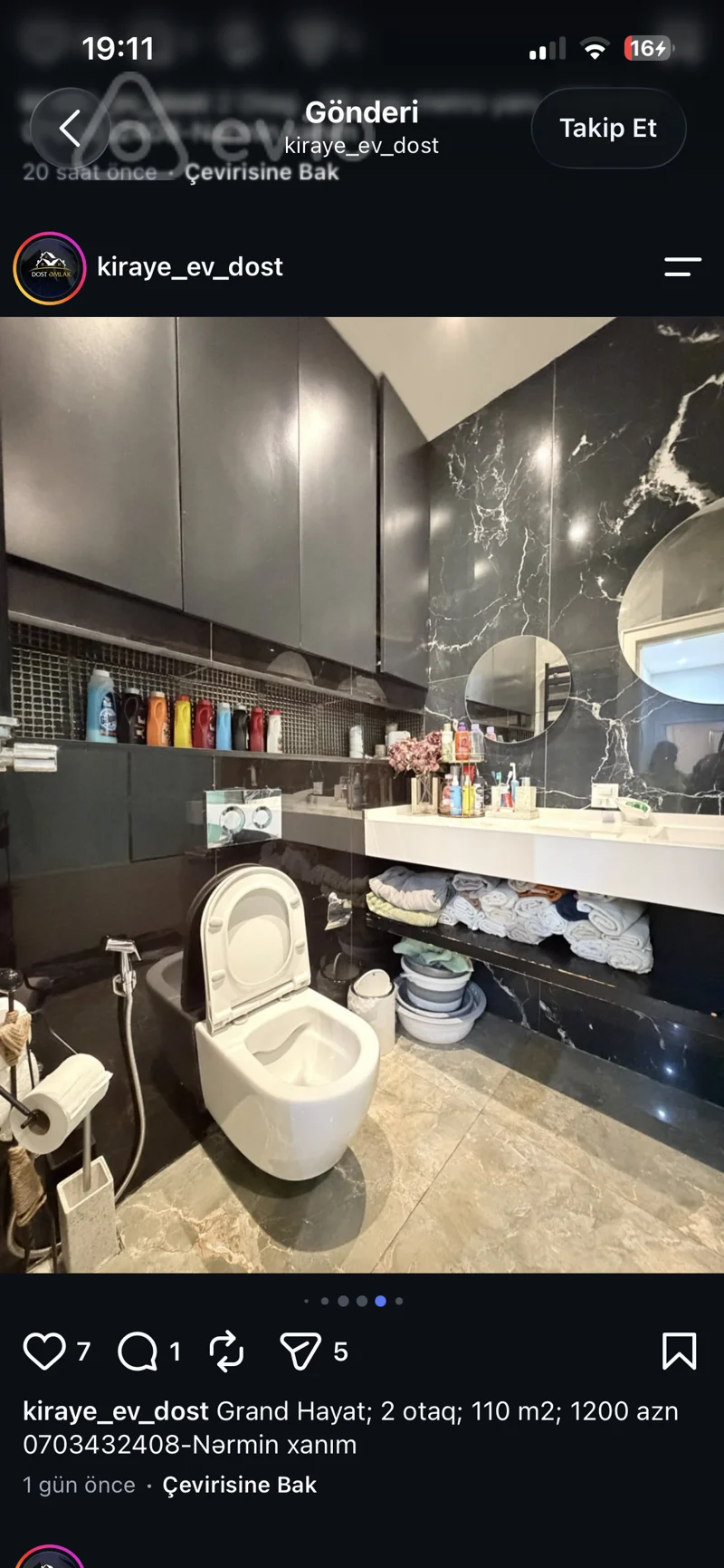 2 otaqlı mənzil, 110 m², Tblisi pr — kirayə — Mənzil, Bakı (8)