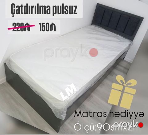 *Tək çarpayı+matras _*Sifarişlə VƏ Yeni*_ *Qiymət — Bakı