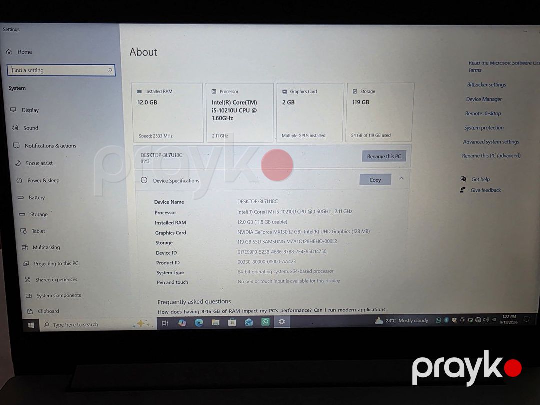 Noutbuk Lenovo IdeaPad L3 — Noutbuklar, Bakı (8)