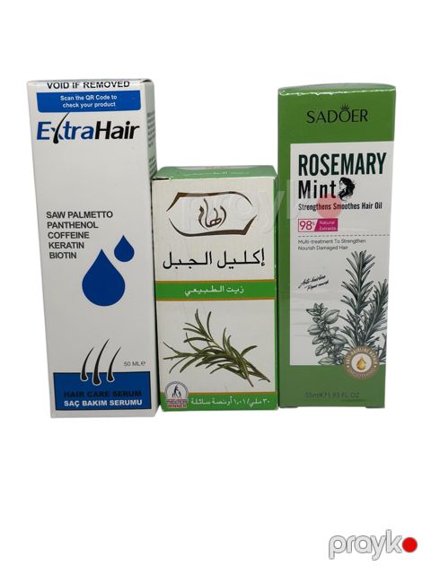 Saç baxım dəsti Rozmarin yağı və serum ilə, 3 ədəd — Bakı