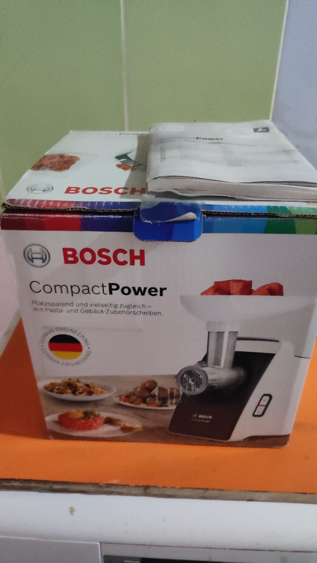 Продаётся электрическая мясорубка Bosch CompactPower(1500 Вт - 1600 — Ət xırdalayıcılar və qurğular, Bakı (6)