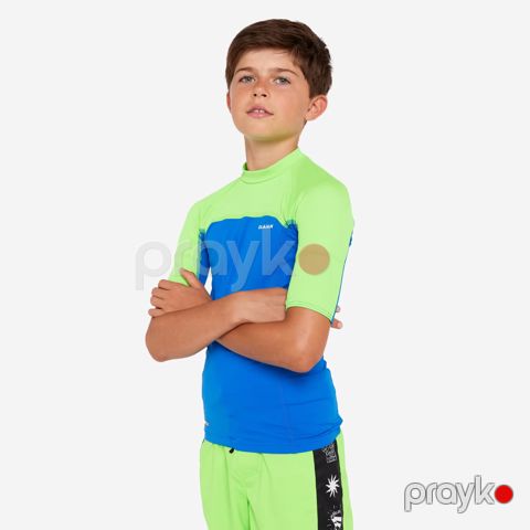 Üzgüçü futbolkası Decathlon 8916359, yaşıl/mavi, elastan/poliester, 10-11 yaş — Bakı