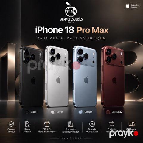 Apple iPhone 18 Pro Max Black 256GB/12GB — Bakı
