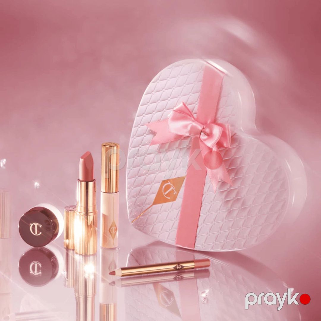 Dekorativ kosmetika dəsti Charlotte Tilbury Pillow Talk Icons On The Go (göz kölgəsi Eyes to Mesmerise, dodaq qələmi Lip Cheat, kipriklər üçün tuş Pillow Talk Push Up Lashes Super Black 4 ml) — Mallar, Bakı (3)