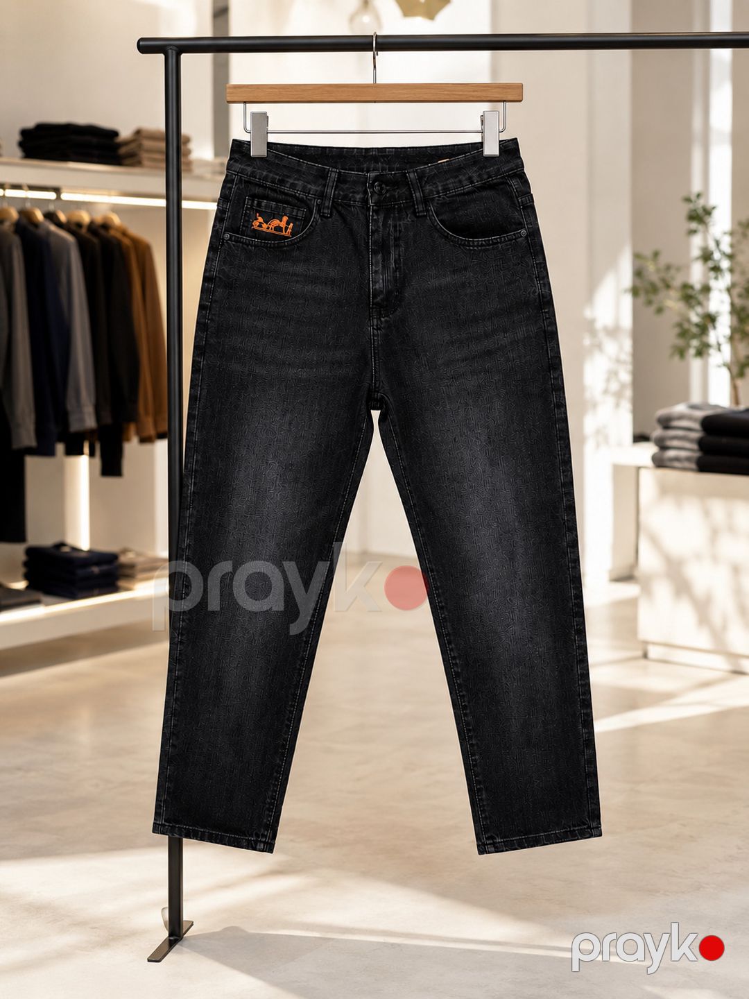 Baggy cins, Tünd boz, Pambıq, ölçü 33 — Mallar, Bakı (3)