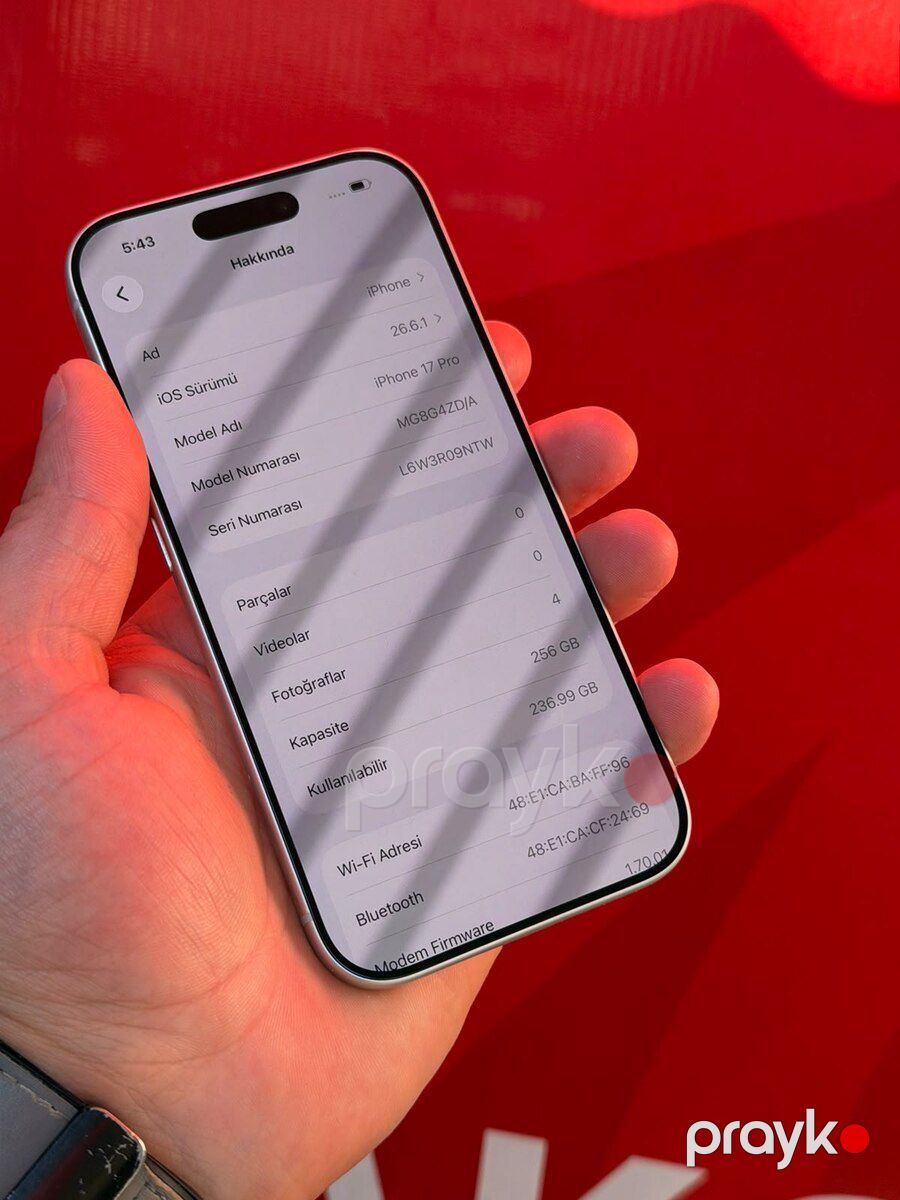 Apple iPhone 17 Pro Silver 256GB/12GB — Smartfonlar, Bakı (12)