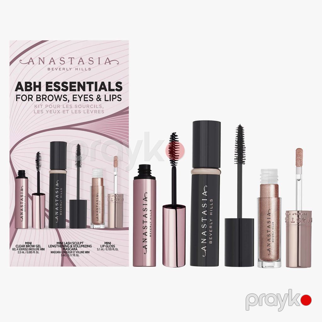 Dekorativ kosmetika dəsti Anastasia Beverly Hills ABH Essentials Kit (tuş 5 ml + qaş geli 2.5 ml + dodaq parıldadıcısı 3.1 ml) — Mallar, Bakı (2)
