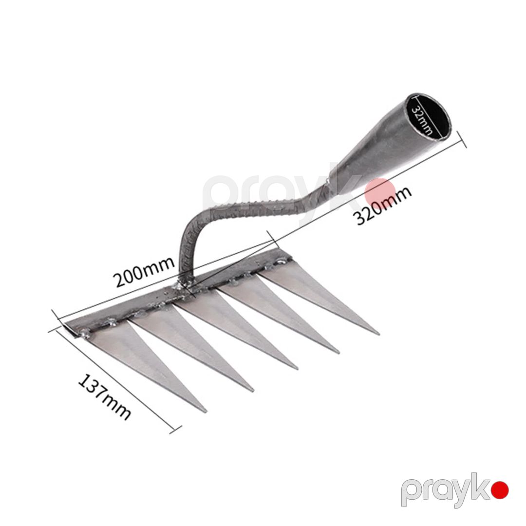 Dırmıq İL - 2076, metal/karbonlu polad, gümüşü — Mallar, Bakı (3)