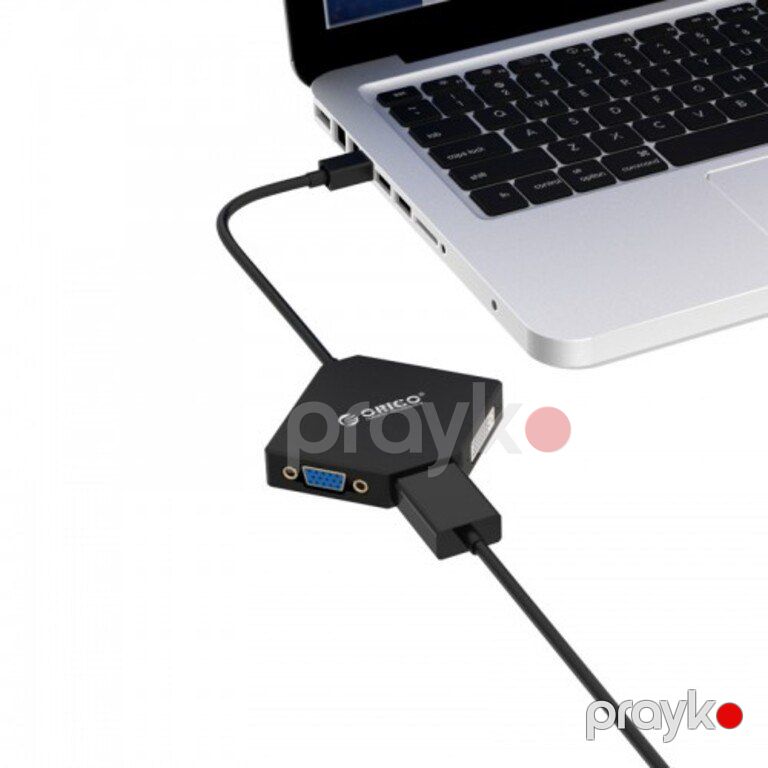 Conventor ORICO-DMP-HDV3S-BK-PRO Mini DisplayPort To HDMI (up to 4K@30 Hz) +DVI (up to 1080p@60 Hz) — Periferik cihazlar, Bakı (2)