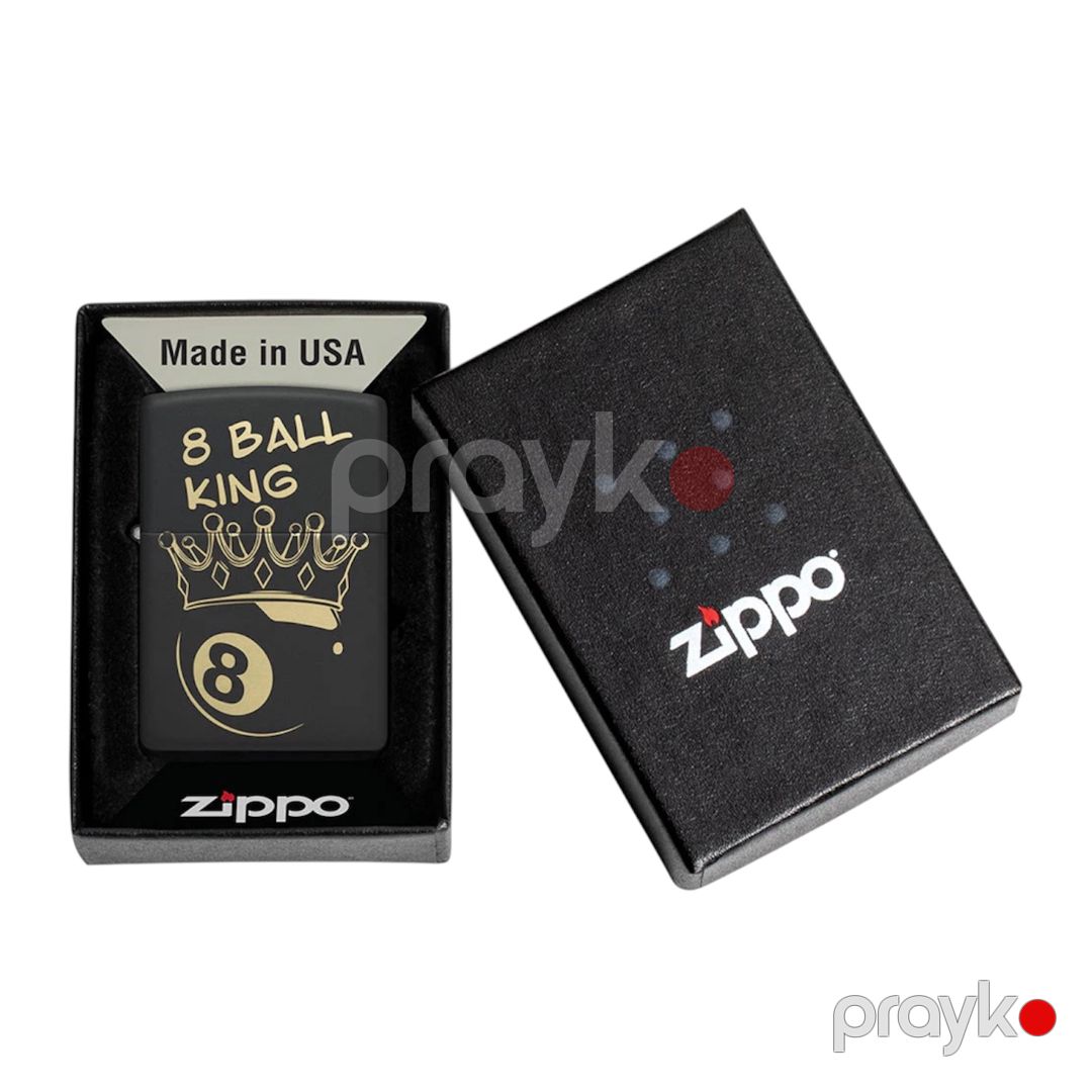 Alışqan Zippo King 8 Ball Design 46291, qara — Mallar, Bakı (3)