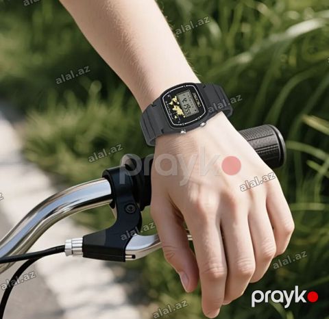 Rəqəmsal qol saatı – klassik retro dizayn - Korpus: düzbucaqlı forma — Sumqayıt
