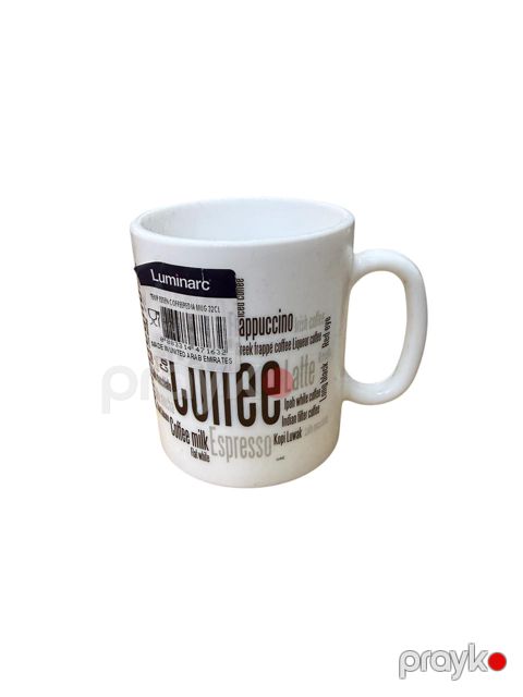 Krujka N7964, ağ, keramika, 320 ml — Bakı