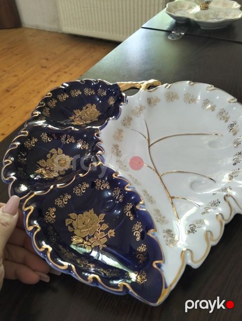 Çexiya istehsalı “Bohemia” (Bohemia porcelain) markalı üç bölməli