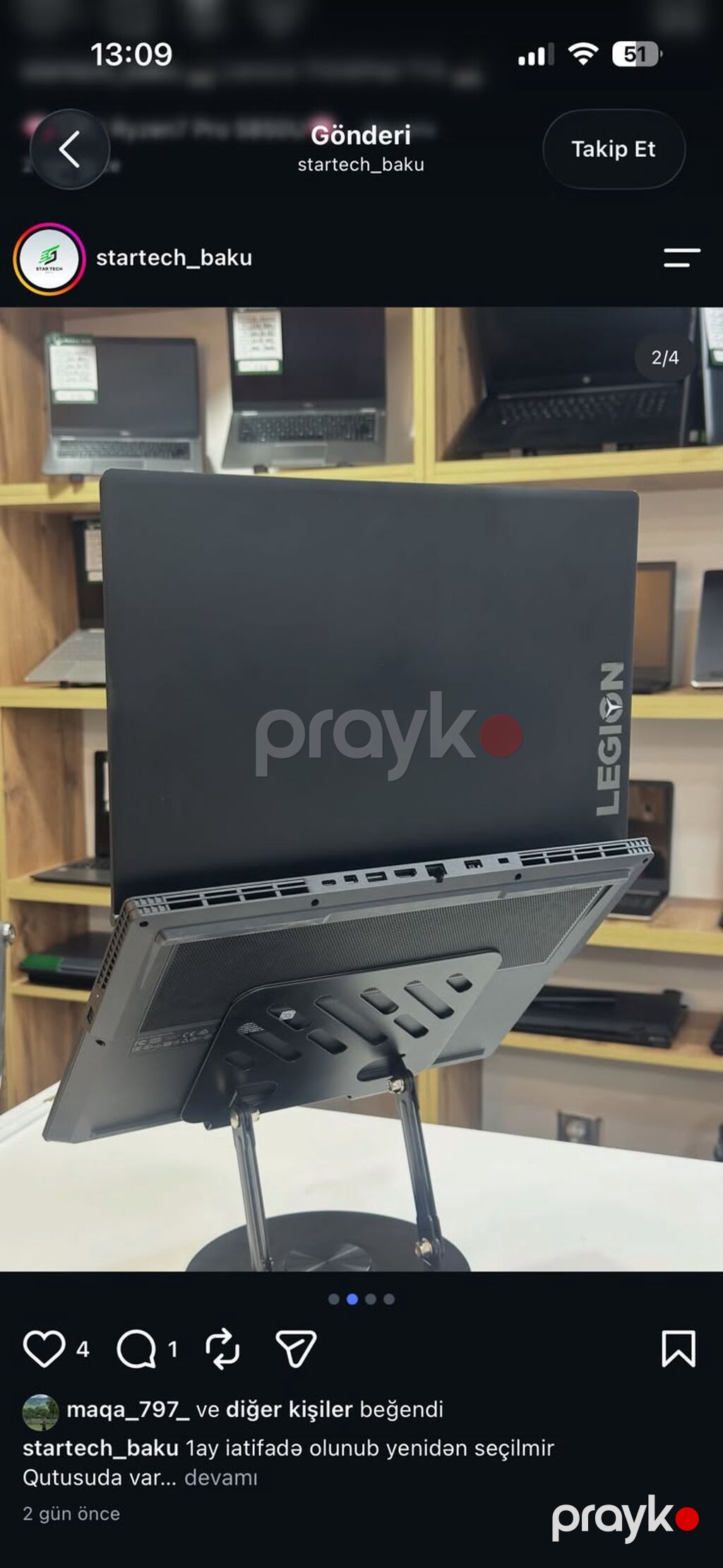 İşlənmiş Lenovo Legion, 15.6 Intel Core i5, 512 GB, Ünvandan götürmə, Ödənişli çatdırılma, Rayonlara çatdırılma — Lenovo, Bakı (2)