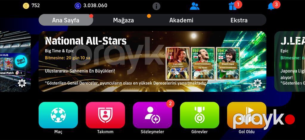 EFootball hesabı – Güclü komanda və zəngin heyət - Oyun: eFootball — Digər, Bakı (3)