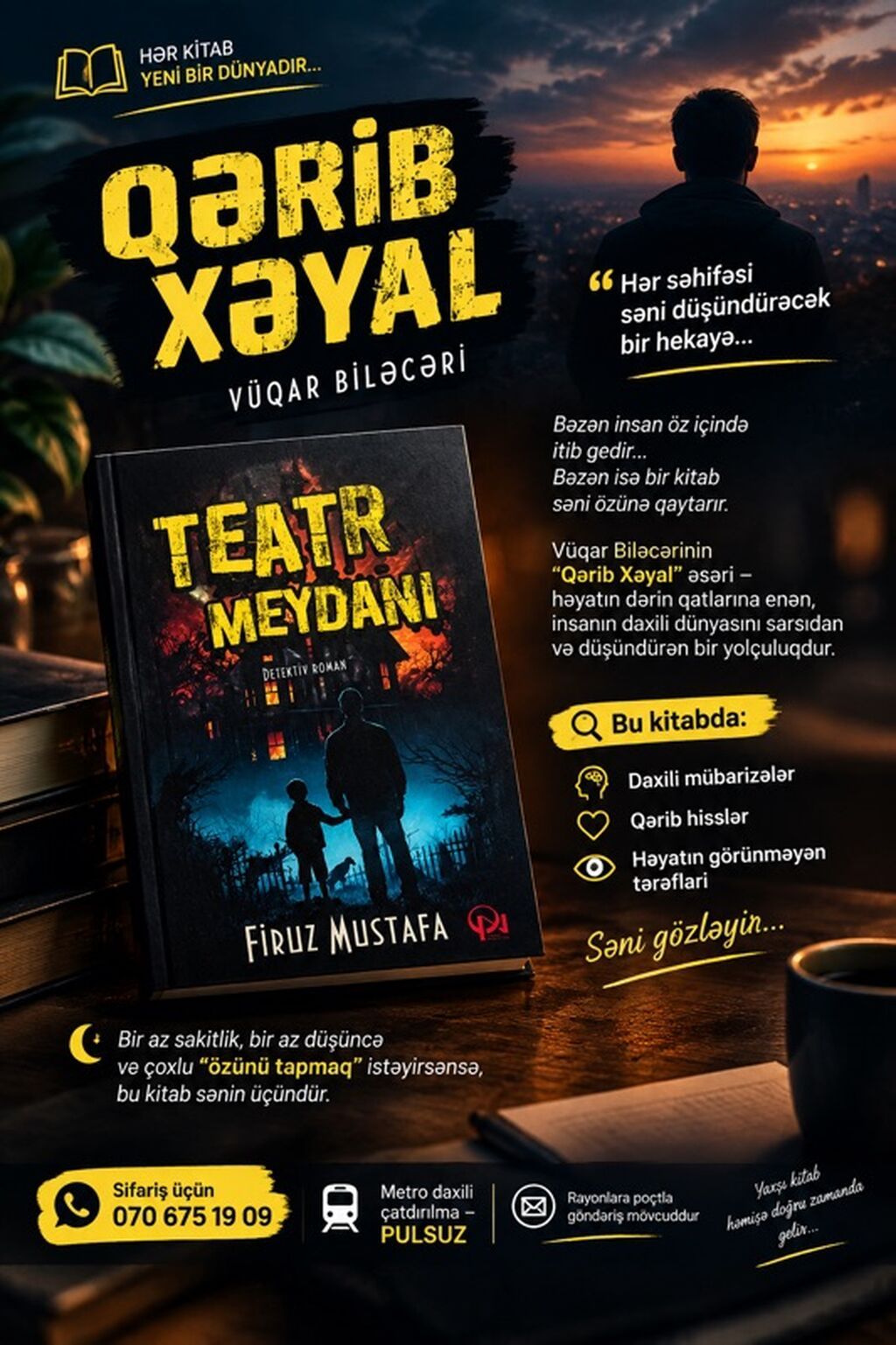 Məhsul: Kitab – “Teatr Meydanı” Müəllif: Firuz Mustafa Janr: Detektiv — Kitablar, Digah (3)