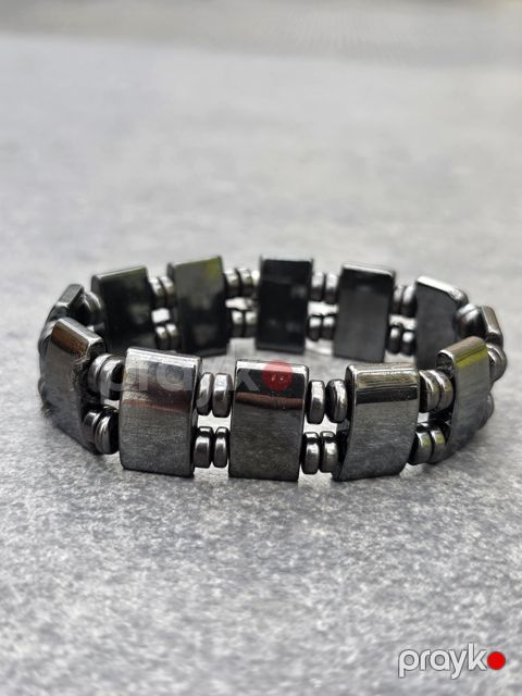 Qolbaq Aqat Silver Təbii Daşlar, hematit — Bakı