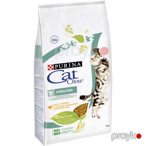 Quru yem Cat Chow Sterilised sterilizə və kastrasiya olunmuş pişiklər üçün 15 kq — Bakı