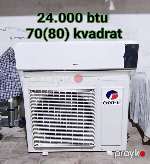 Kondisioner Gree, İşlənmiş, 70-80 kv. m, Split sistem, Kredit yoxdur, Ödənişli quraşdırma — Bakı