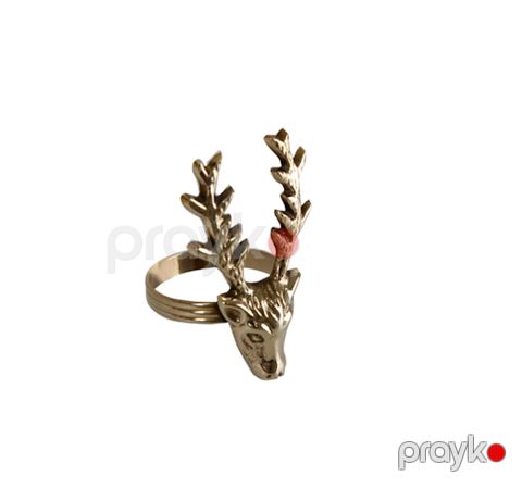 Salfetlər üçün halqa Porland Deer 04STY005782, qızılı — Bakı