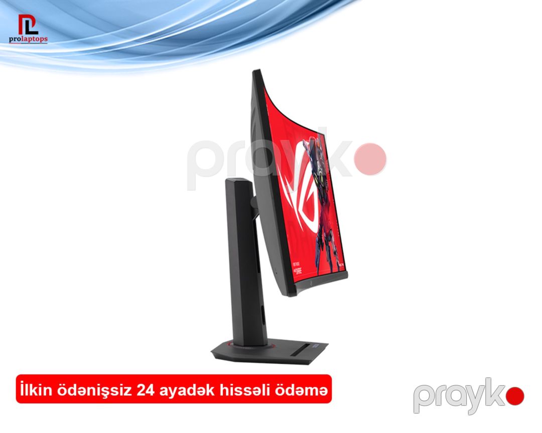 ASUS ROG Strix XG32WCS 90LM0AC0-B01970 Curved Gaming Monitor — Kompüterlər və noutbuklar, Bakı (2)